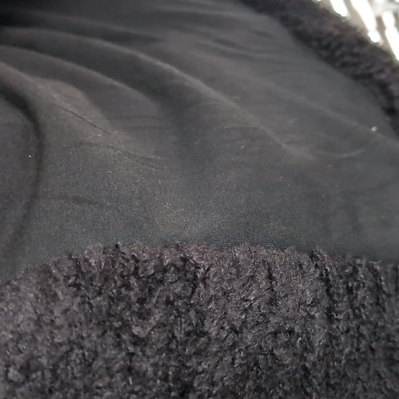 Thread & Supply black open front Teddy coat size L - Picture 3 of 14